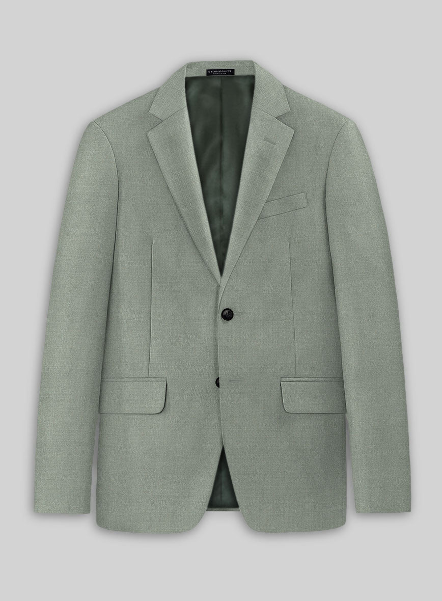Marco Stretch Cadet Green Wool Jacket - StudioSuits