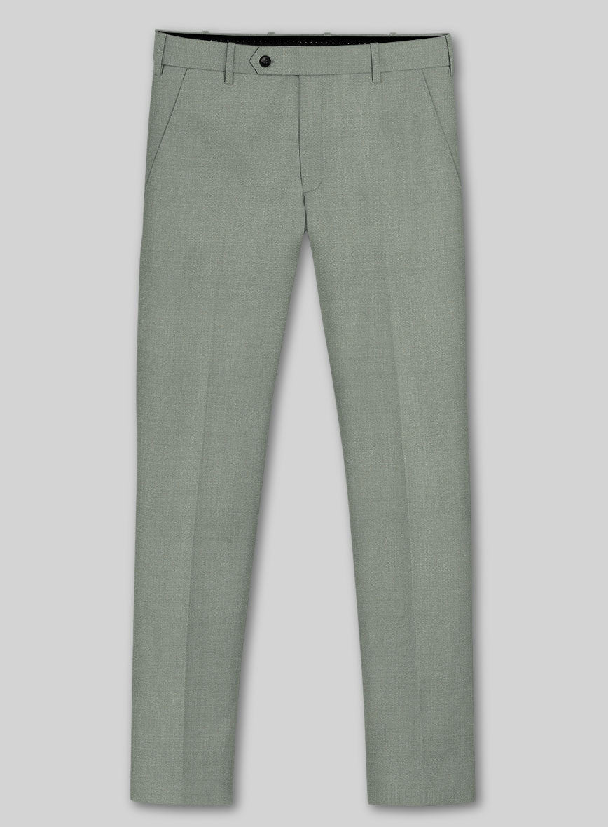 Marco Stretch Cadet Green Wool Pants - StudioSuits