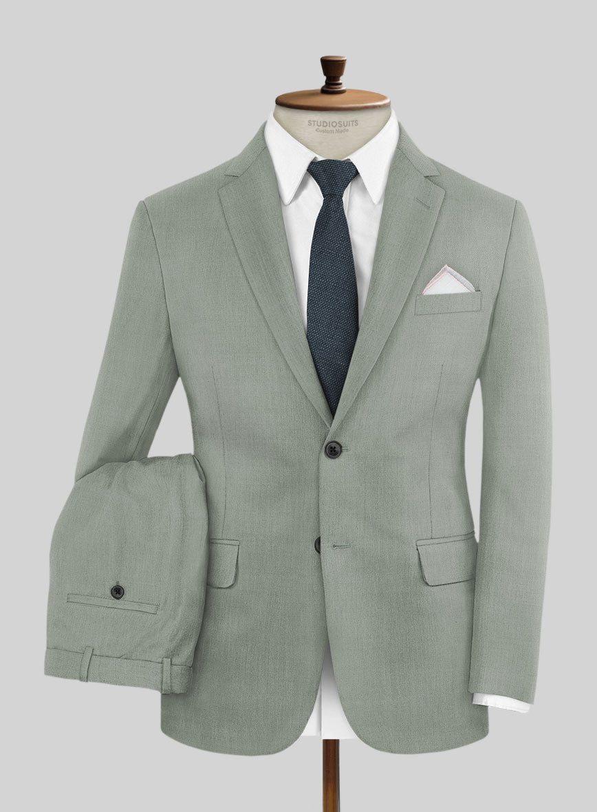 Marco Stretch Cadet Green Wool Suit - StudioSuits