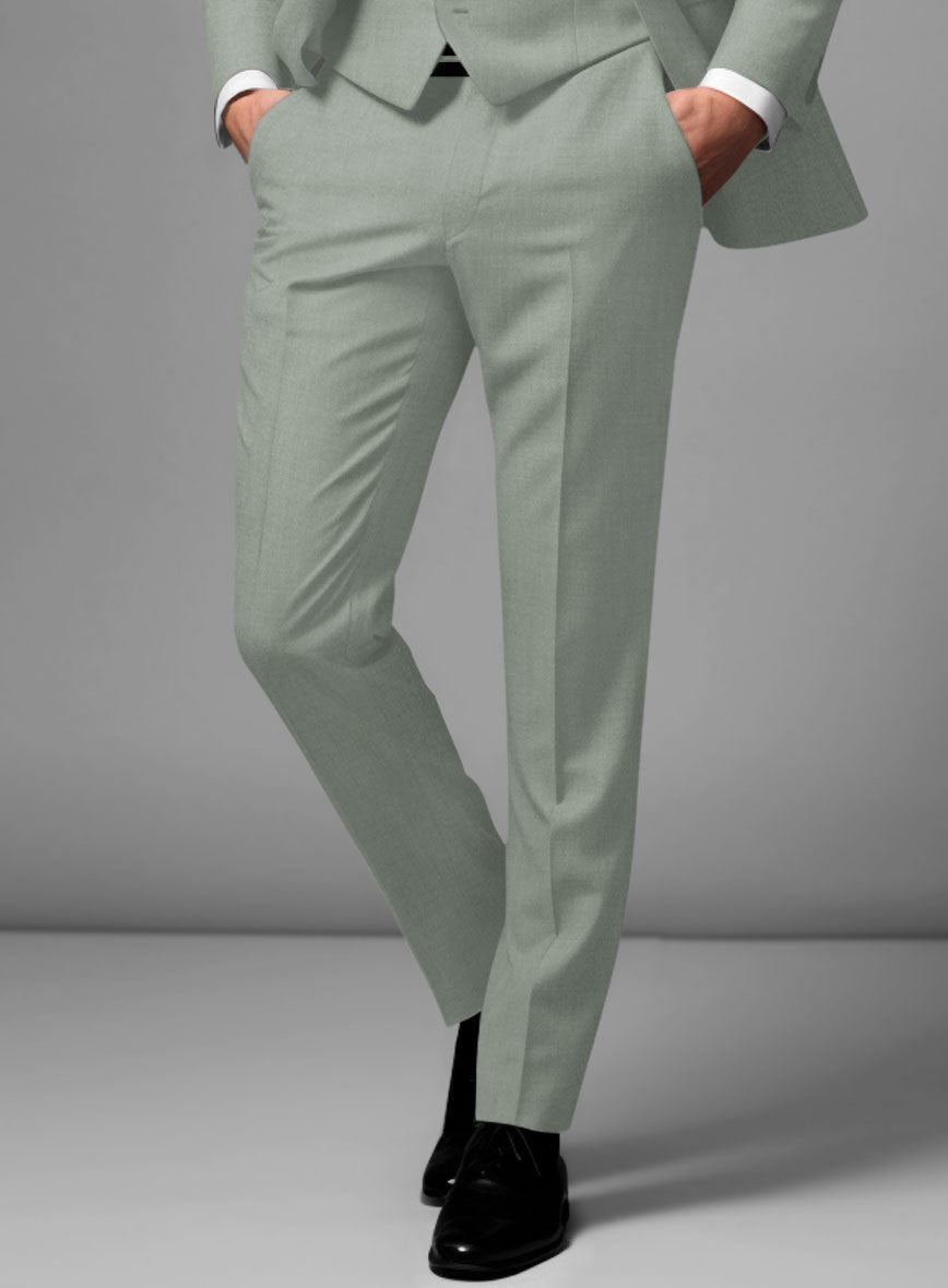 Marco Stretch Cadet Green Wool Suit - StudioSuits