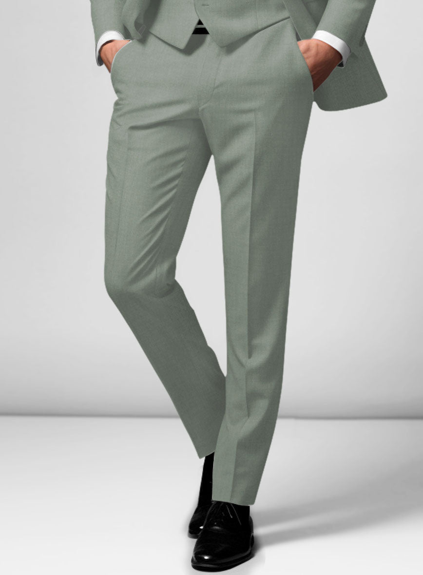 Marco Stretch Cadet Green Wool Suit - StudioSuits