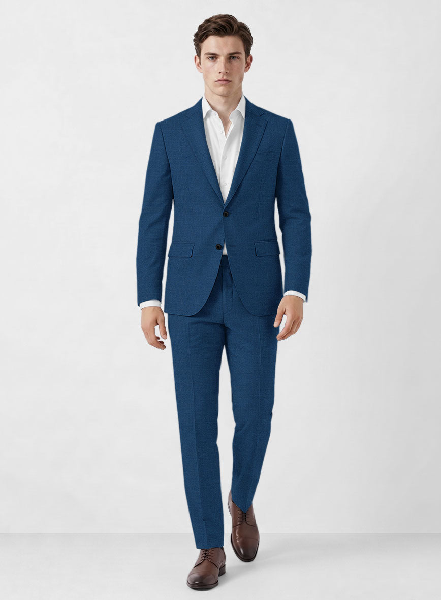 Marco Stretch Casa Blue Wool Suit - StudioSuits