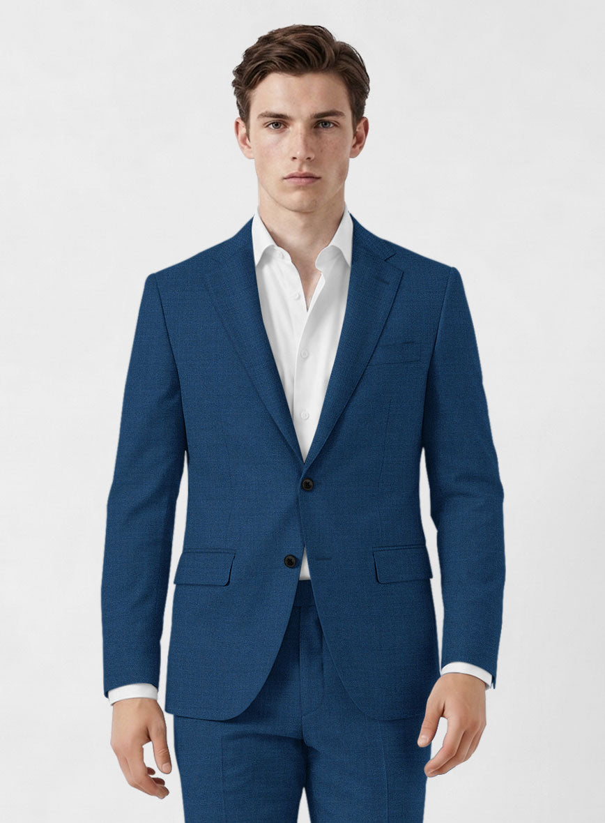 Marco Stretch Casa Blue Wool Jacket - StudioSuits
