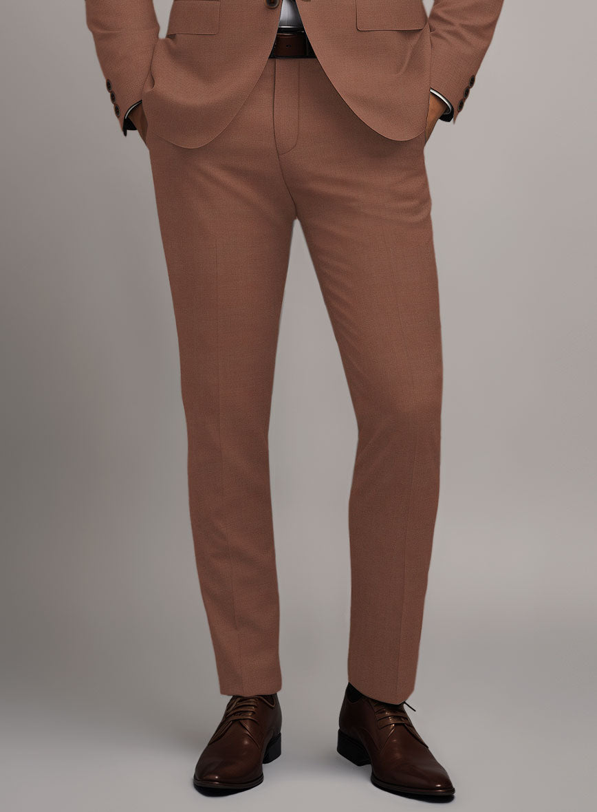 Marco Stretch Chestnut Wool Suit - StudioSuits