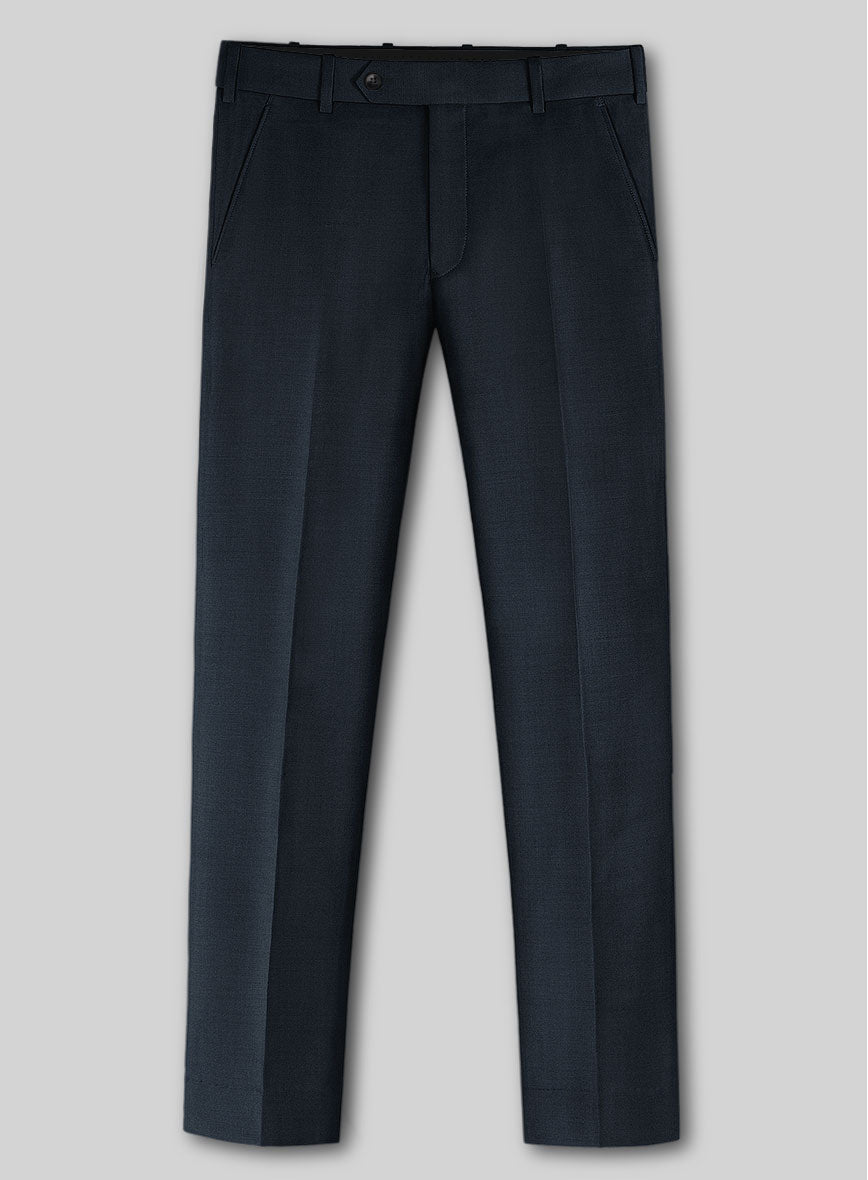 Marco Stretch Dark Blue Wool Pants - StudioSuits