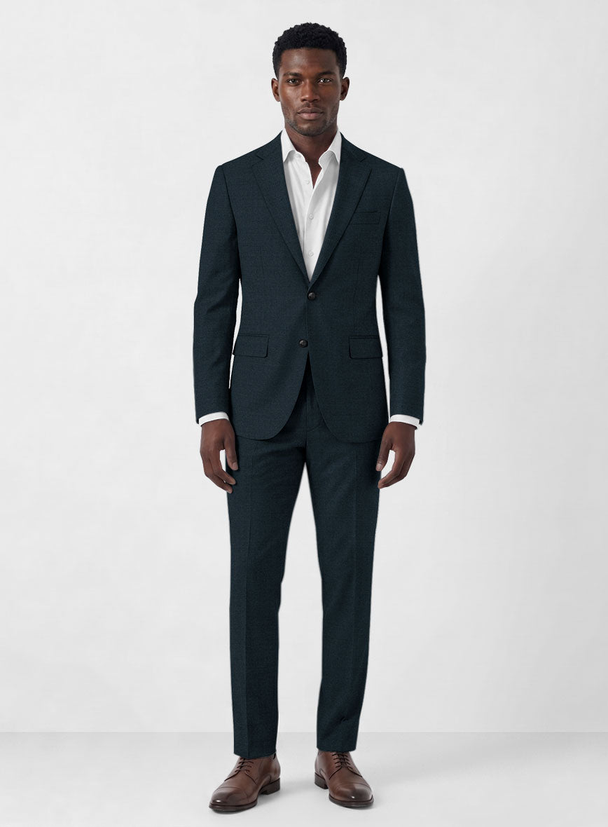 Marco Stretch Dark Blue Wool Suit - StudioSuits