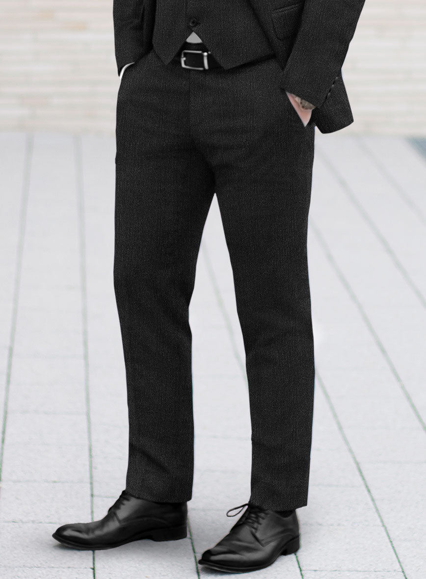 Marco Stretch Dark Charcoal Wool Suit - StudioSuits
