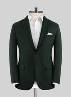 Marco Stretch Dark Green Wool Jacket - StudioSuits