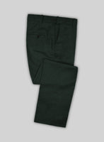 Marco Stretch Dark Green Wool Pants - StudioSuits