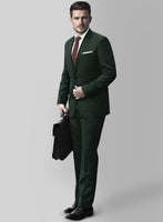 Marco Stretch Dark Green Wool Suit - StudioSuits