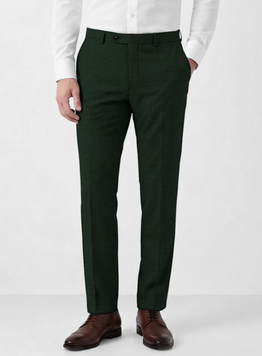 Marco Stretch Dark Green Wool Suit - StudioSuits