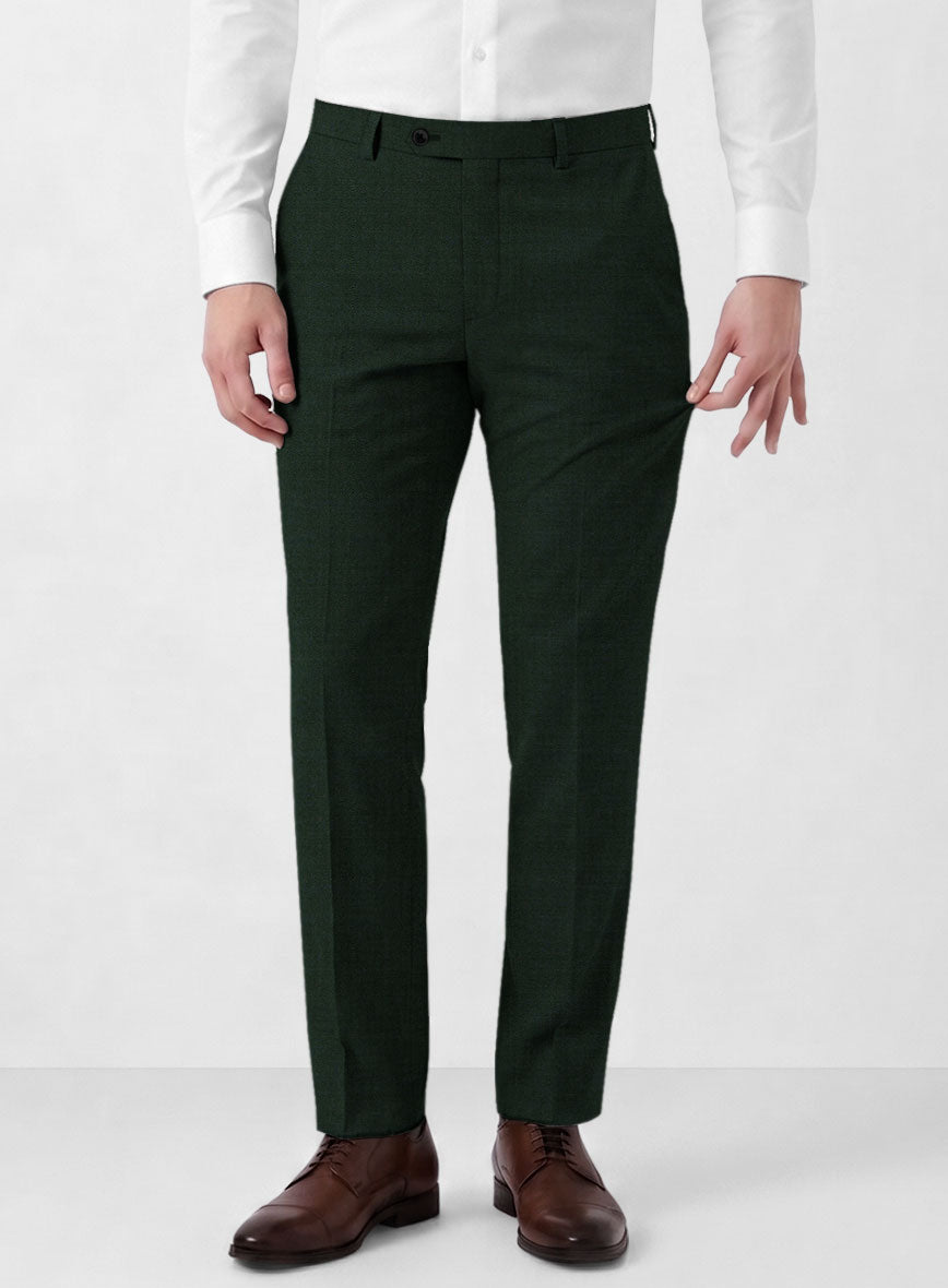 Marco Stretch Dark Green Wool Suit - StudioSuits