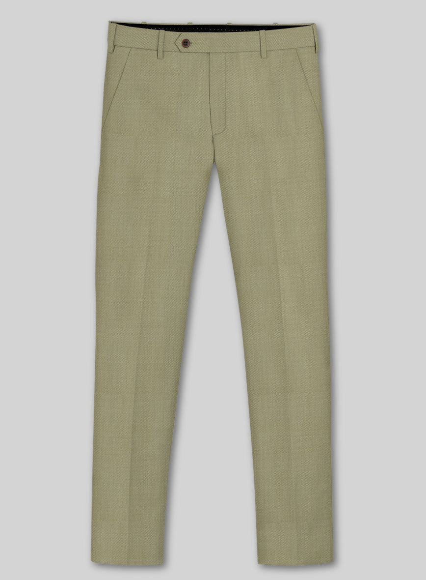 Marco Stretch Dark Khaki Wool Pants - StudioSuits