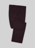 Marco Stretch Dark Wine Wool Pants - StudioSuits