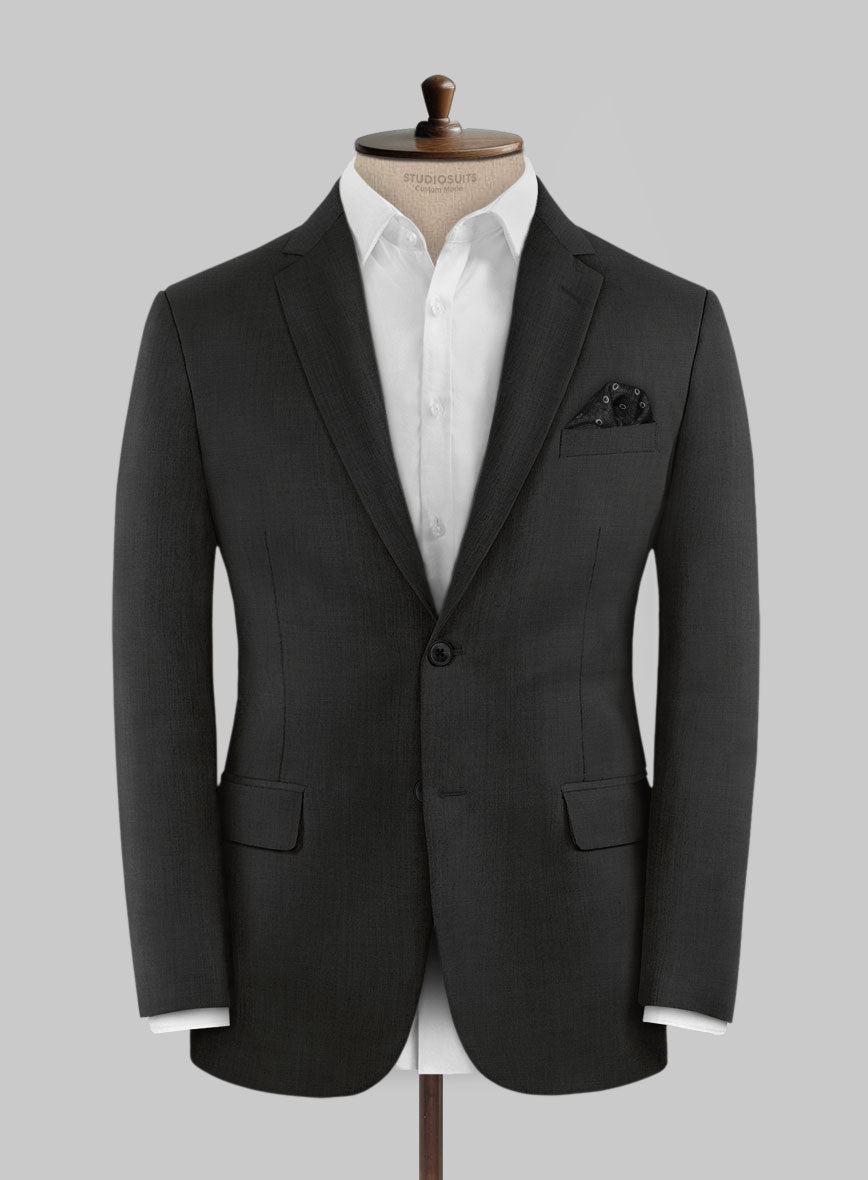 Marco Stretch Deep Gray Wool Jacket - StudioSuits