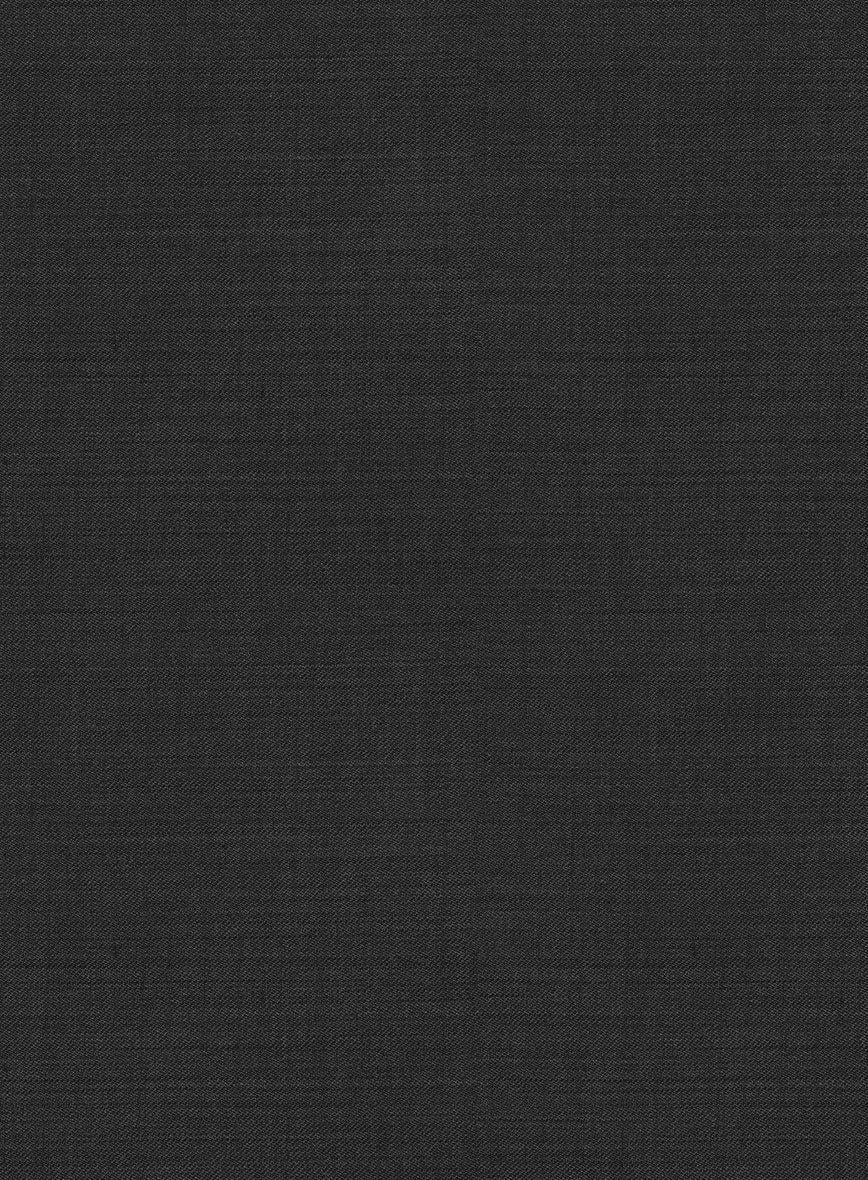 Marco Stretch Deep Gray Wool Pants - StudioSuits
