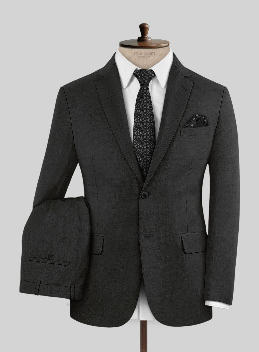 Marco Stretch Deep Gray Wool Suit - StudioSuits