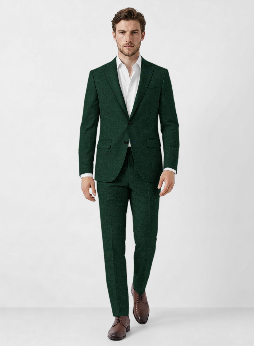 Marco Stretch Emerald Green Wool Suit - StudioSuits