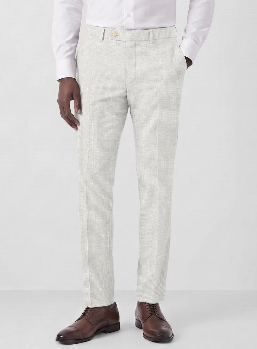 Marco Stretch Fawn Wool Pants - StudioSuits