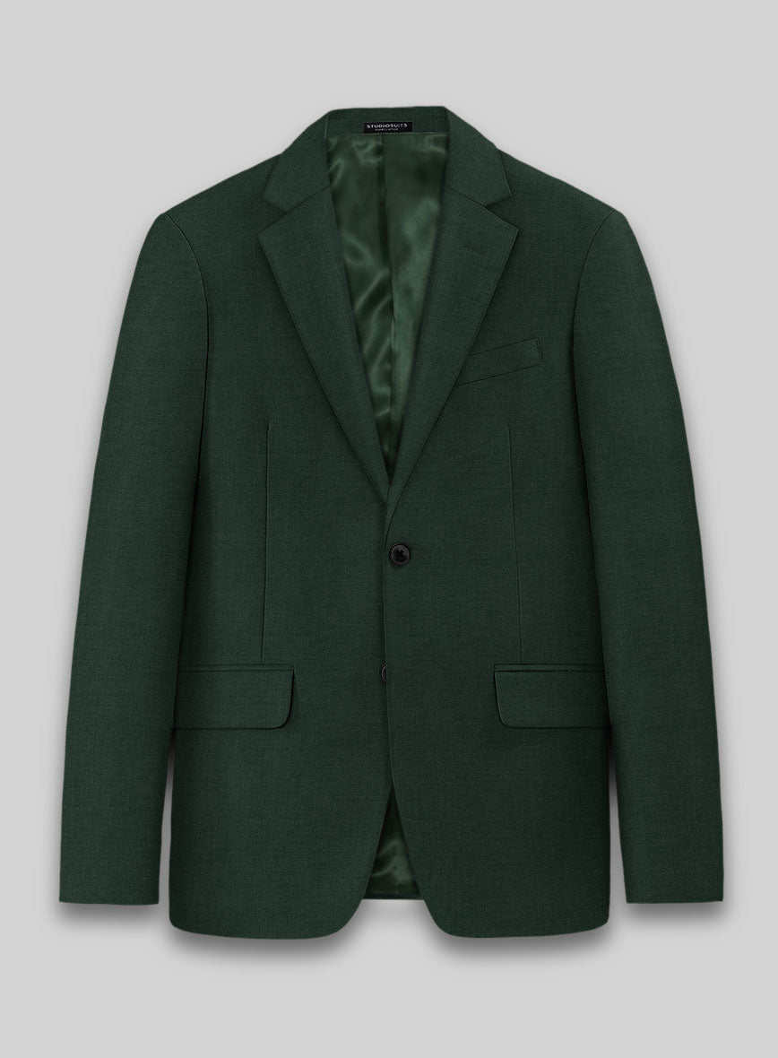 Marco Stretch Hunter Green Wool Jacket - StudioSuits