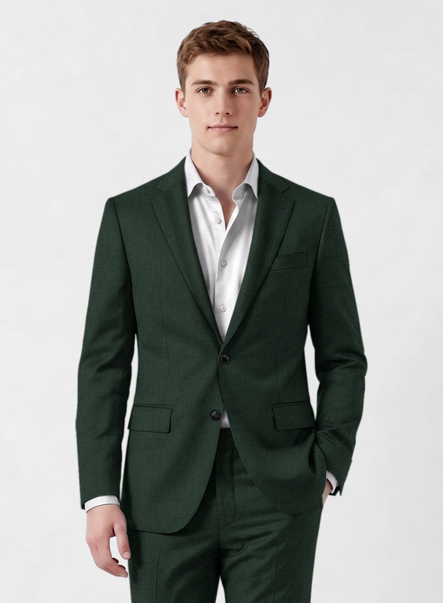 Marco Stretch Hunter Green Wool Jacket - StudioSuits