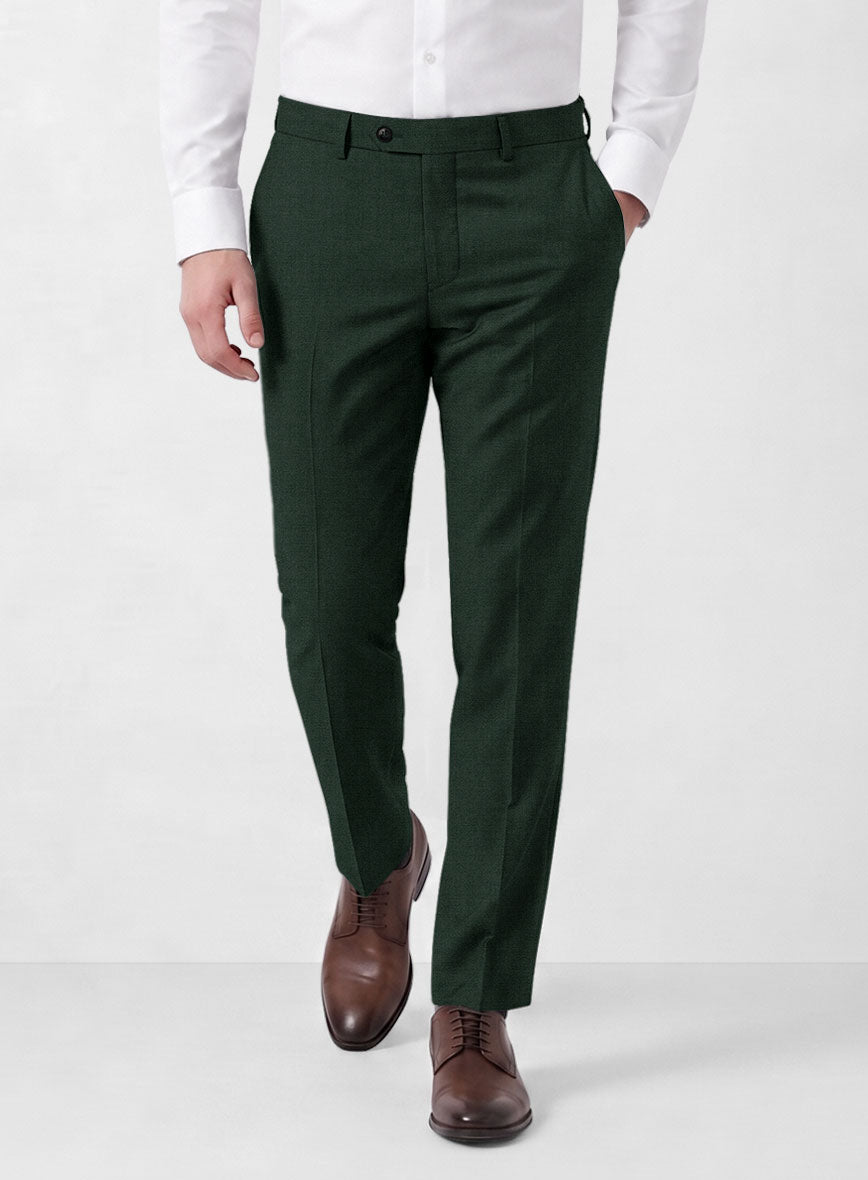 Marco Stretch Hunter Green Wool Suit - StudioSuits