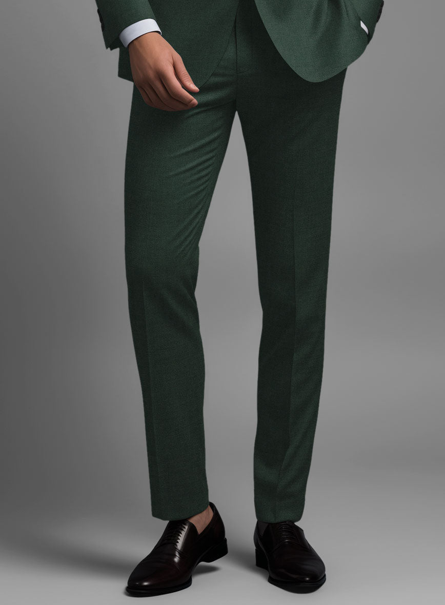 Marco Stretch Hunter Green Wool Suit - StudioSuits