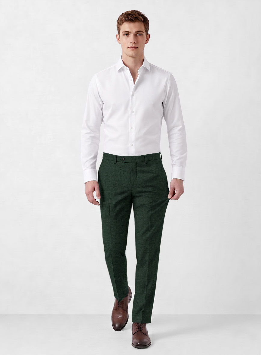 Marco Stretch Hunter Green Wool Suit - StudioSuits