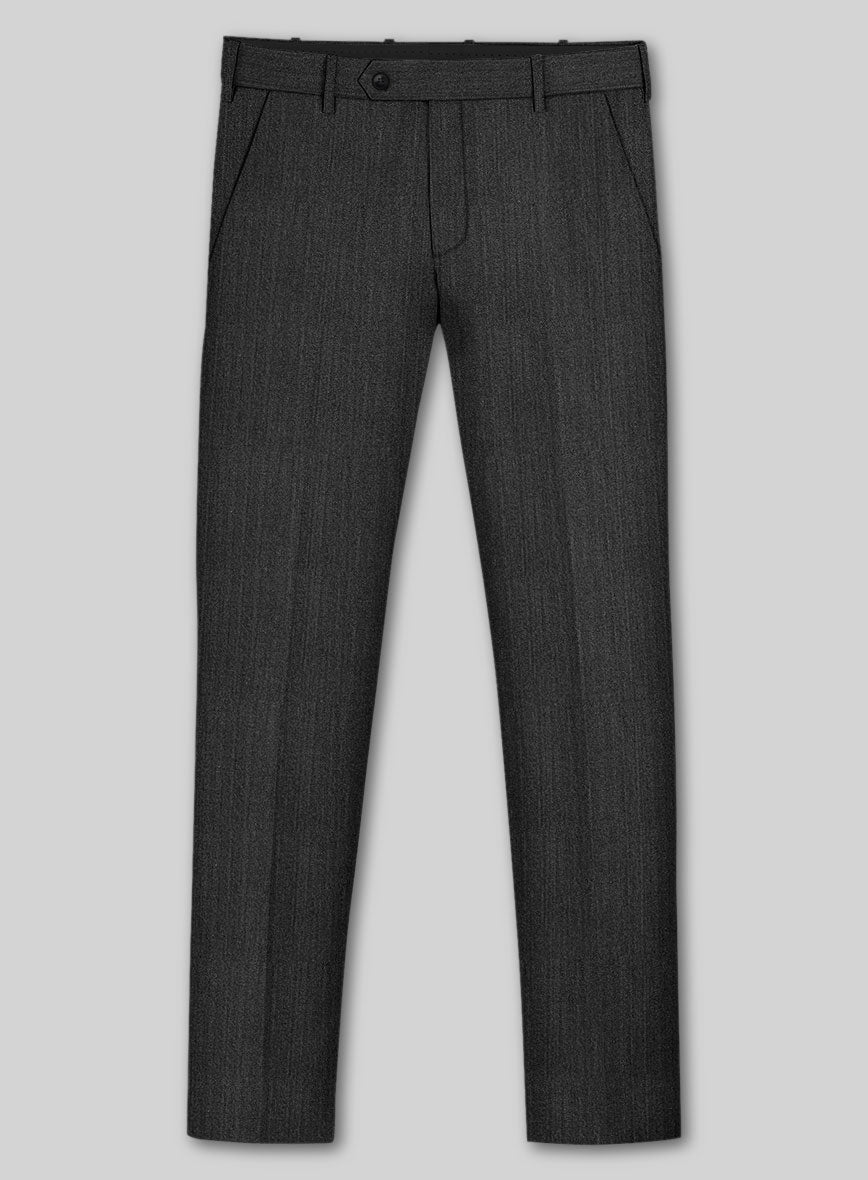 Marco Stretch Iron Gray Wool Pants - StudioSuits