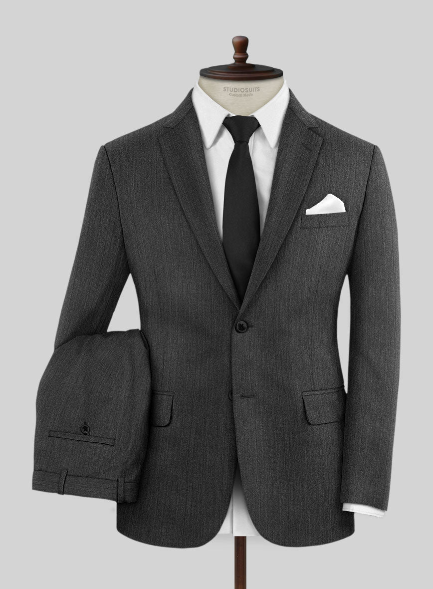 Marco Stretch Iron Gray Wool Suit - StudioSuits