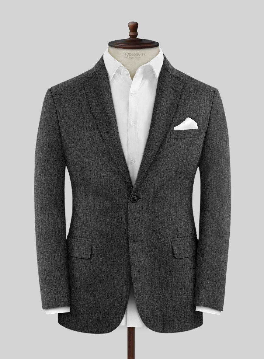 Marco Stretch Iron Gray Wool Suit - StudioSuits