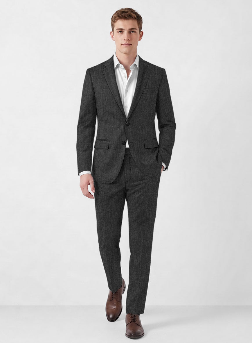 Marco Stretch Iron Gray Wool Suit - StudioSuits