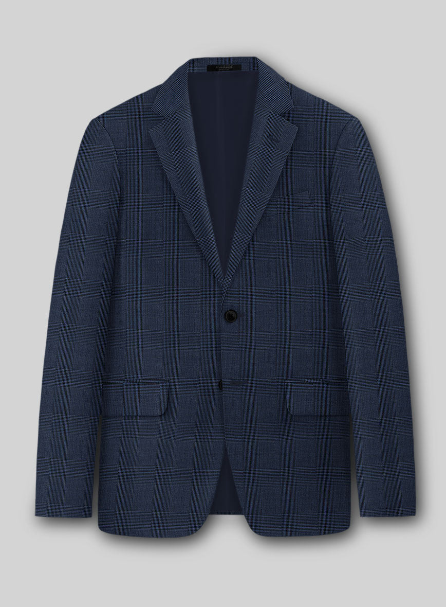 Marco Stretch Lavetti Glen Wool Jacket - StudioSuits