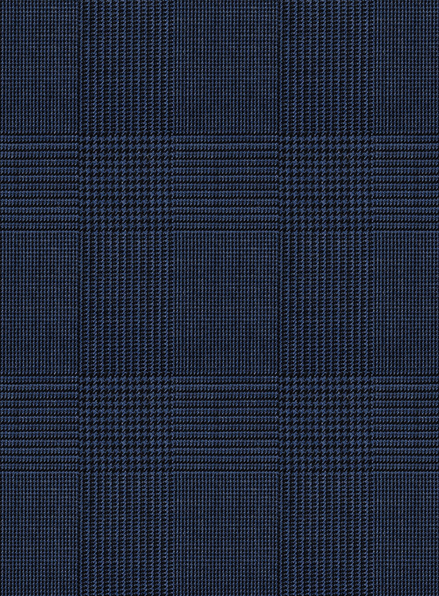 Marco Stretch Lavetti Glen Wool Pants - StudioSuits
