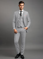 Marco Stretch Light Gray Wool Suit - StudioSuits