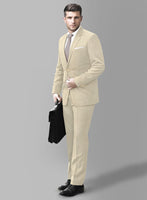 Marco Stretch Light Beige Wool Suit - StudioSuits