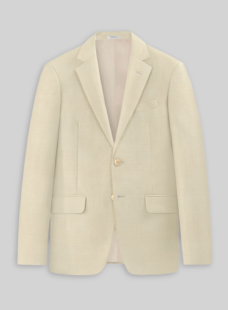 Marco Stretch Light Beige Wool Suit - StudioSuits