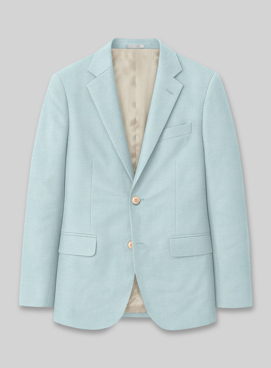 Marco Stretch Light Blue Wool Jacket - StudioSuits
