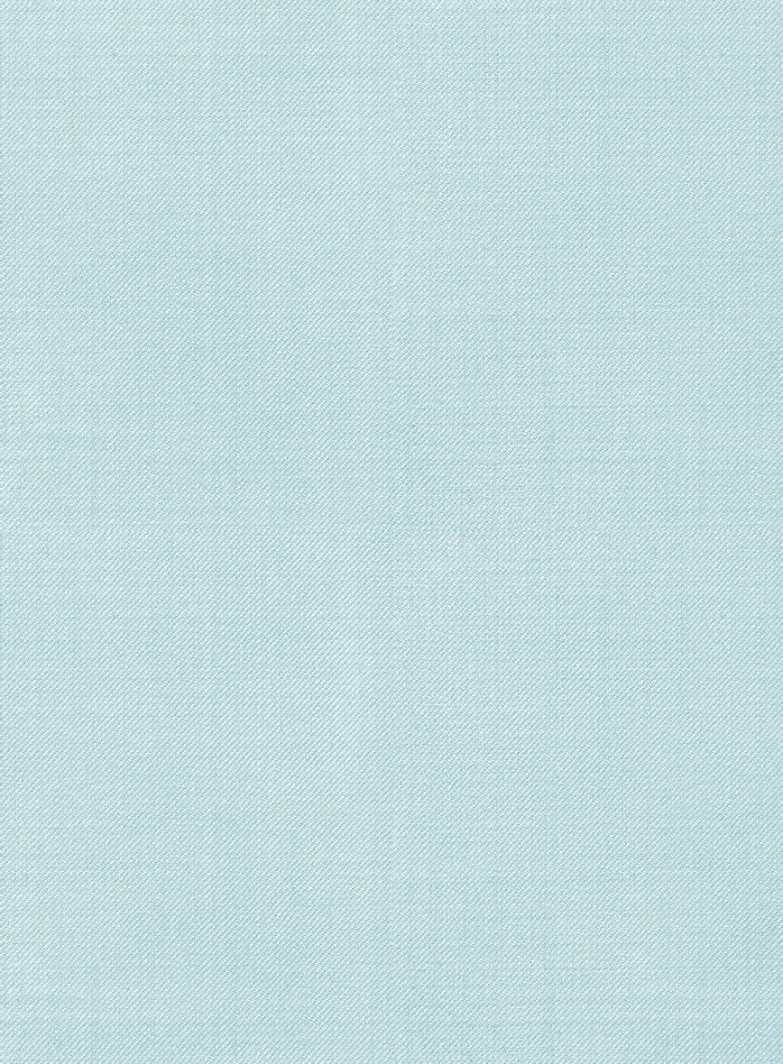 Marco Stretch Light Blue Wool Pants - StudioSuits