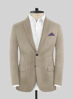 Marco Stretch Light Brown Wool Jacket - StudioSuits