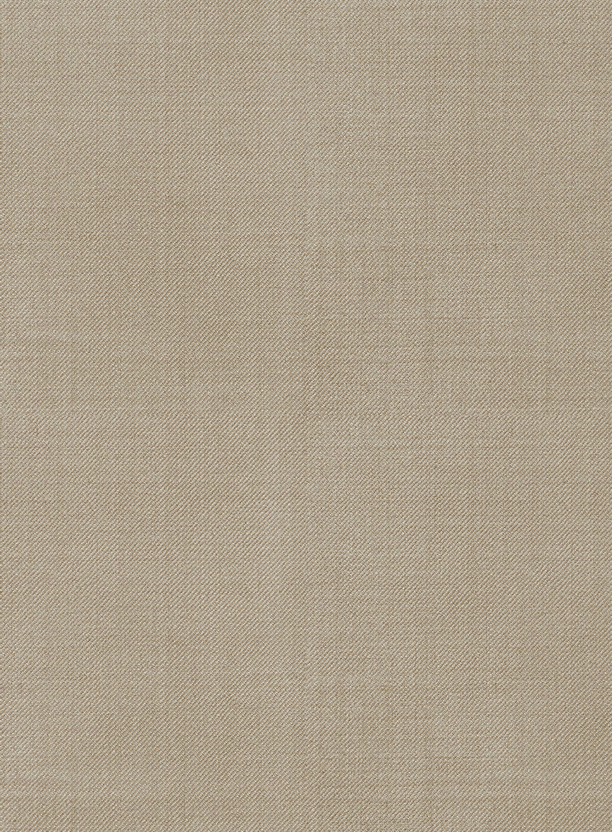Marco Stretch Light Brown Wool Pants - StudioSuits