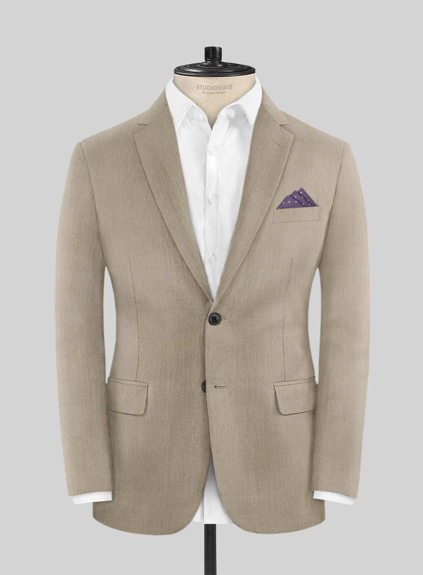 Marco Stretch Light Brown Wool Suit - StudioSuits