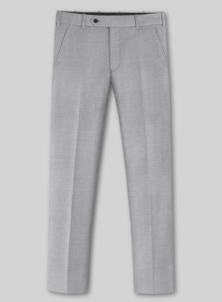 Marco Stretch Light Gray Wool Pants - StudioSuits