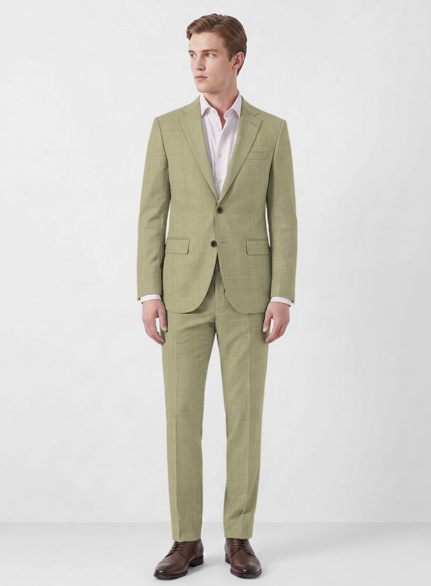 Marco Stretch Light Khaki Wool Suit - StudioSuits
