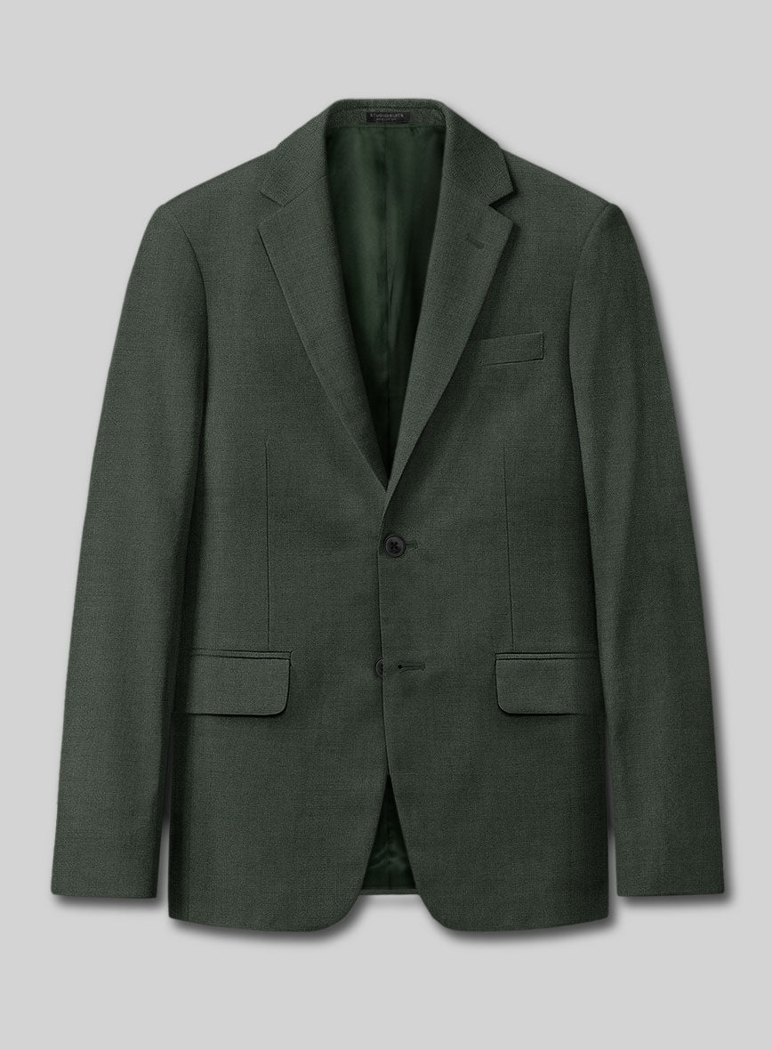 Marco Stretch Military Green Wool Suit - StudioSuits