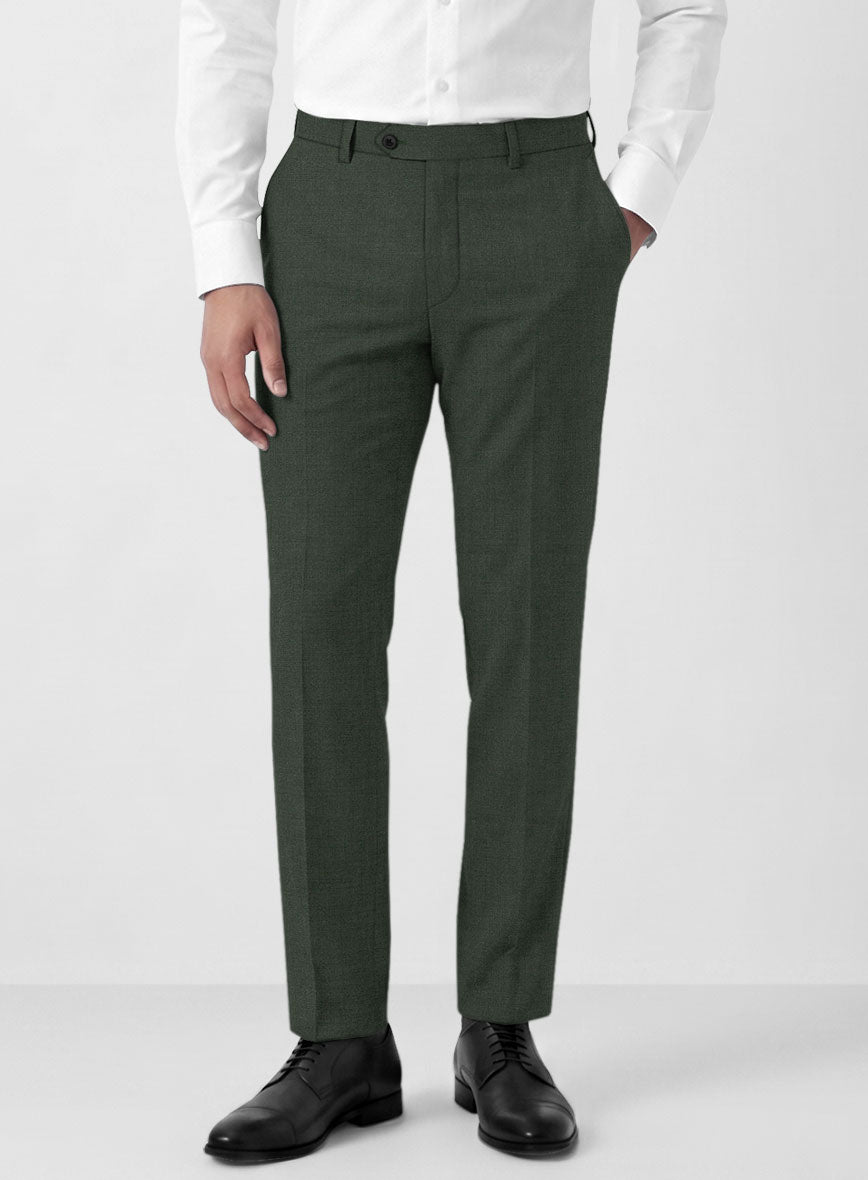 Marco Stretch Military Green Wool Suit - StudioSuits