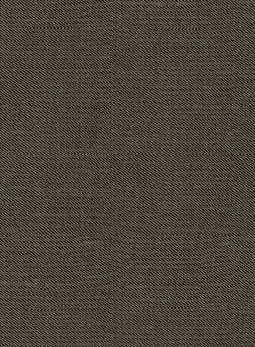 Marco Stretch Mud Brown Wool Jacket - StudioSuits