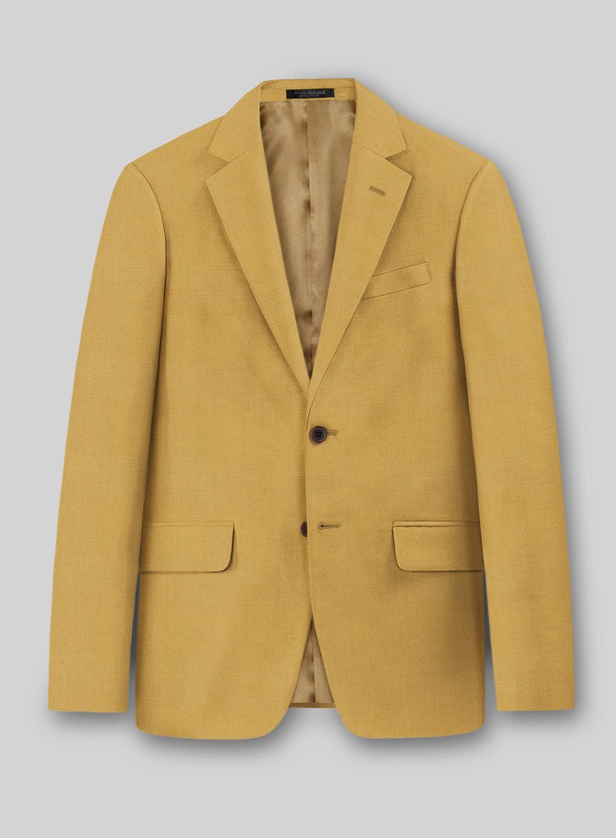 Marco Stretch Mustard Wool Suit - StudioSuits