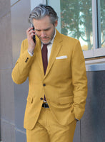 Marco Stretch Mustard Wool Suit - StudioSuits