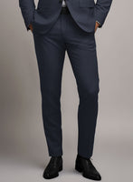 Marco Stretch Navy Blue Wool Suit - StudioSuits